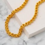 14 Ayar Altın Kalın Güverse Zincir (6mm Enli) 55 cm. - Görsel 3