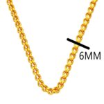 Kalın Güverse Zincir 14 Ayar Altın (6mm Enli) 65 cm. - Görsel 7