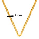 Güverse 14 Ayar Altın Zincir - 55 cm - Görsel 5