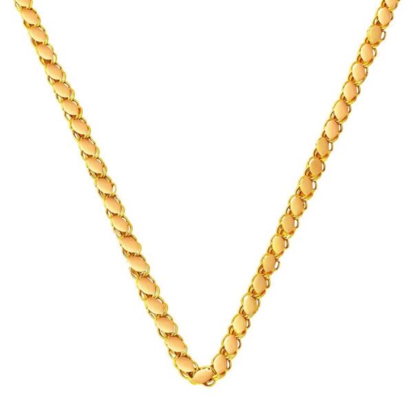 Maraş Pullu 22 Ayar Altın Zincir - 60 cm