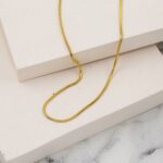 Snake 14 Ayar Altın Zincir 50 cm - Görsel 3