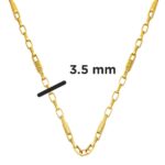 Versage Halkalı Altın Zincir Kolye 14 Ayar 50 cm. - Görsel 4