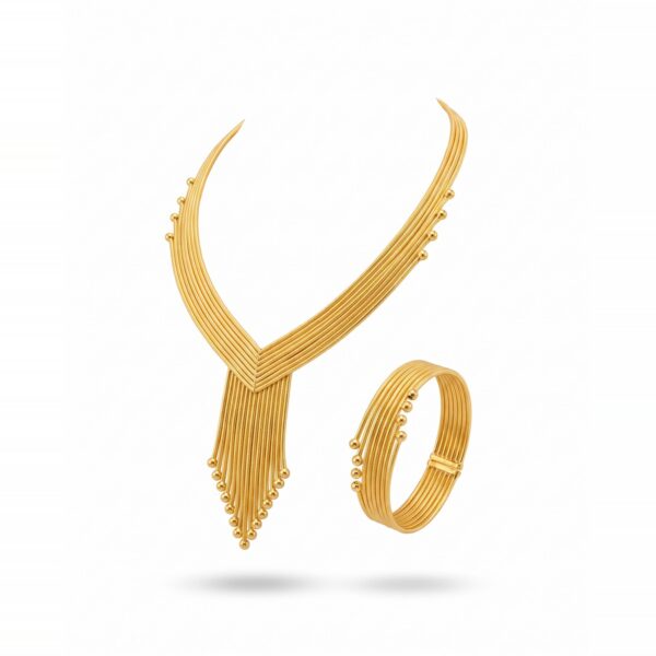 Sallantılı Hasır Gerdanlık Seti
